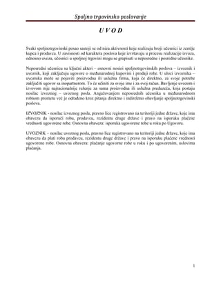 Neposredni korisnici i njihova dokumenta u spoljnotrgovinskom poslovanju