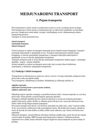 Međunarodni transport