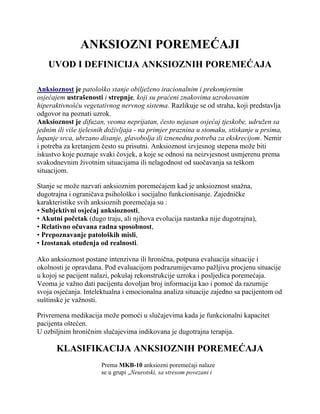 Anksiozni poremećaj