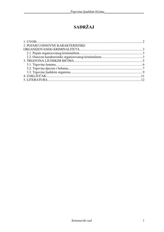 Trgovina  ljudskim bićima