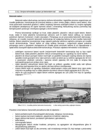 Strojno-tehnološki sustavi pri betonskim rad ovima