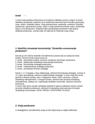 Vizija, misija i strateški ciljevi