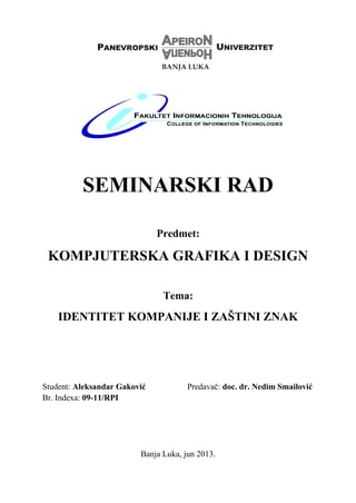 Identitet kompanije i zaštitni znak