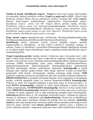 Kriminalistika tehnika (mini skripta)