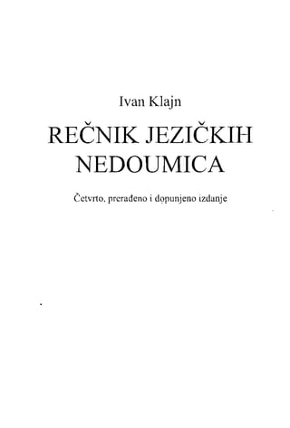 Rečnik jezičkih nedoumica
