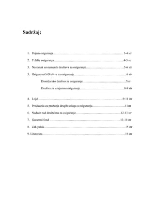 Društva za osiguranja