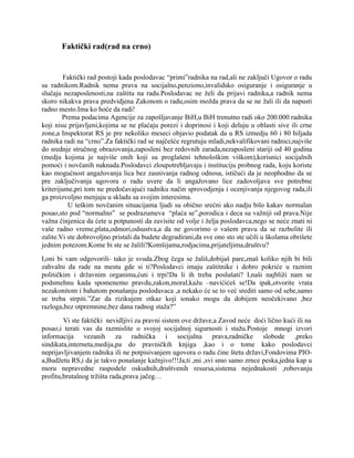 Faktički rad (Rad na crno)