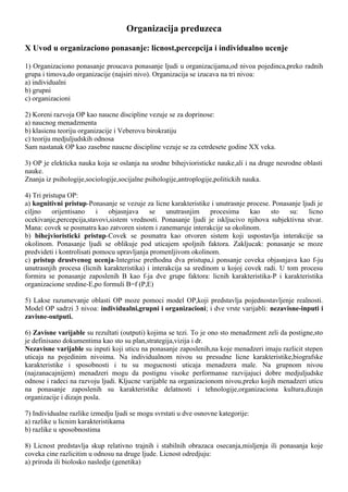 Organizacija preduzeca