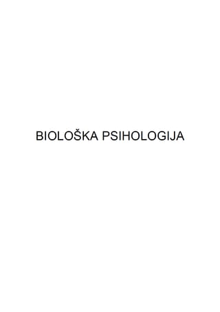 Biološka psihologija