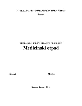 Medicinski otpad