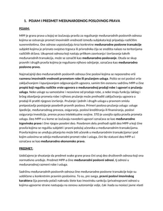 Poslovno pravo Ispit