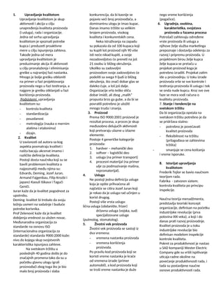 Upravljanje kvalitetom