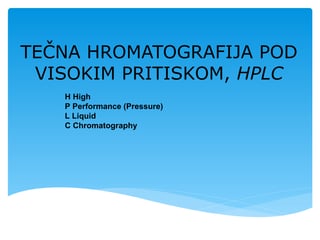 Tečna hromatografija