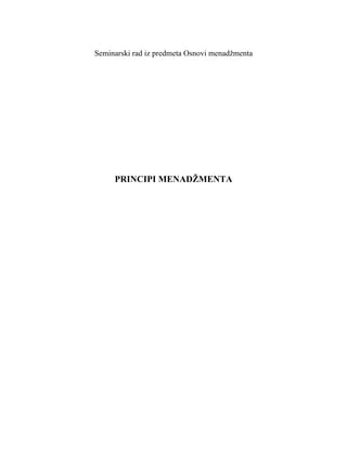 Principi menadžmenta