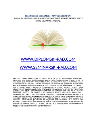 Saobracajna sredstva i infrastruktura