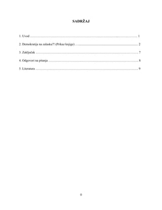 Demokratija na zalasku