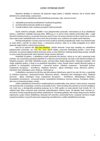 Skladištne – Štetočine