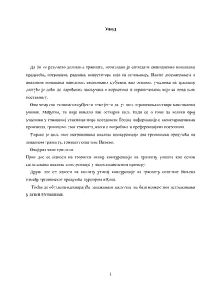 Konkurencija na tržištu