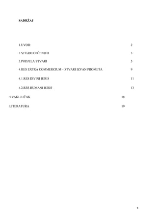 Res extra commercium