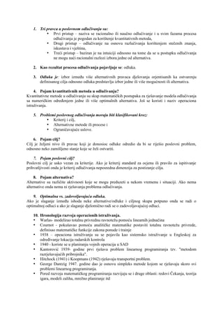 Metode i modeli poslovnog odlučivanja