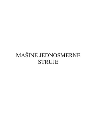 Mašine jednosmjerne struje