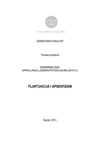 Fluktuacija i apsentizam