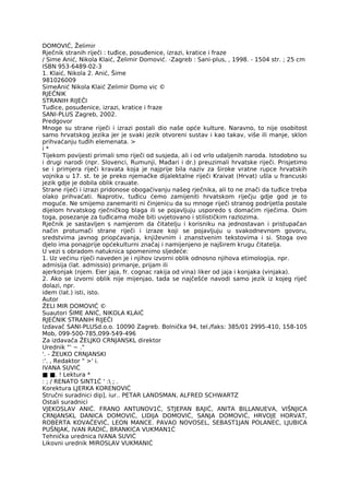 Rječnik stranih riječi