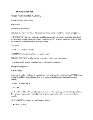 Sudski postupak u rimskom pravu