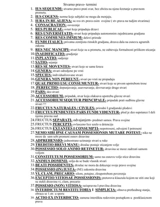 Termini u rimskom pravu