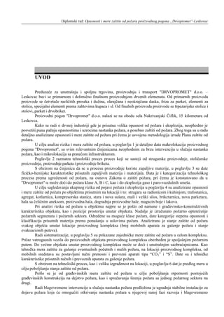 Opasnosti i mere zaštite od požara proizvodnog pogona „Drvopromet“-Leskovac