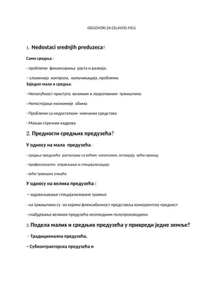 Menadzment malih i srednjih preduzeca