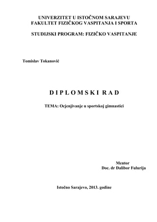 Ocjenjivanje u sportskoj gimnastici