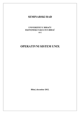 Operativni sistem unix