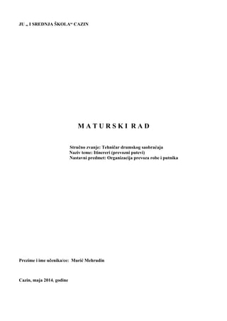 Itinereri (prevozni putevi)