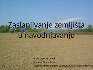 Zaslanjivanje zemljišta u navodnjavanju