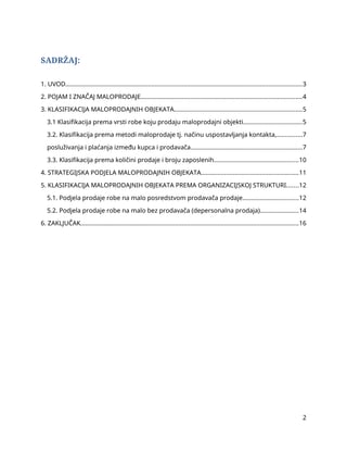 Maloprodajni objekat