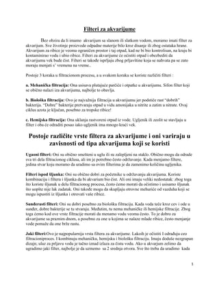 Filteri za akvarijume