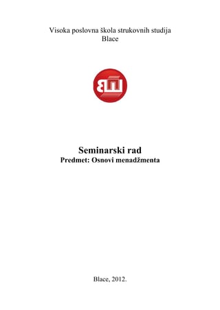 Menadžment – Veština ili nauka