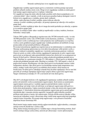 Drumski saobraćaj kao izvor zagađivanja vazduha