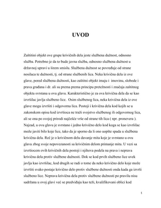 Krivična dela protiv službene dužnosti