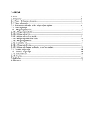 Ekonomika osiguranja