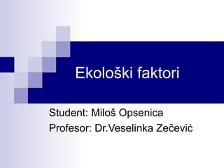 Ekoloski faktori