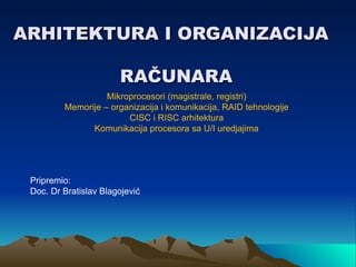 Arhitektura racunara