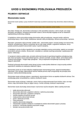 Ekonomika preduzeća