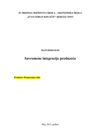 Savremene integracije preduzeća
