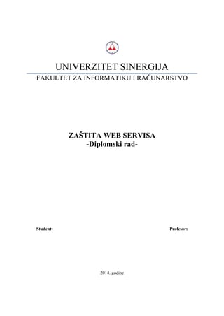 Zaštita WEB servisa