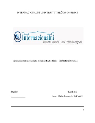 Tehnike bezbednosti i kontrola saobracaja