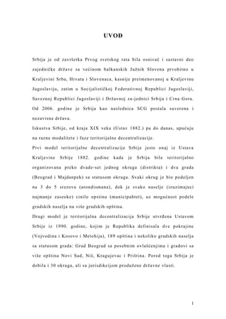 Lokalna samouprava u Republici Srbiji