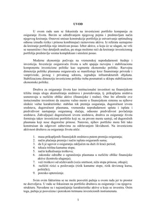 Deponovanje i ulaganje sredstava osiguranja