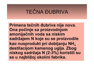 Tečna đubriva